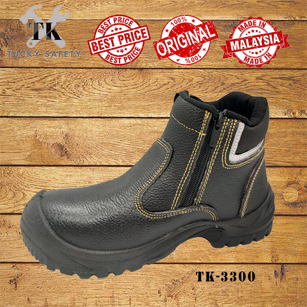 S-TK3300 TK SAFETY SHOES / MID CUT SAFETY SHOES WITH DOUBLE ZIP