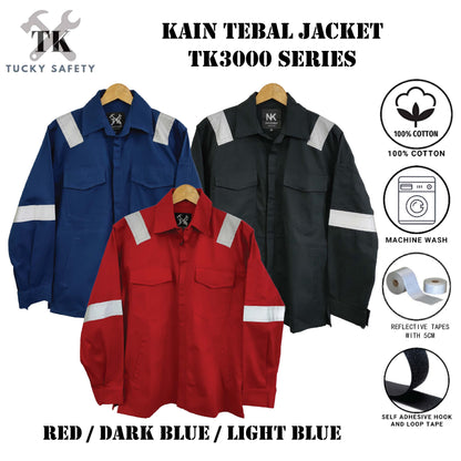 TK3000 - SIZE S - 6XL PPE SAFETY JACKET TK3000 KAIN TEBAL BAJU KERJA WORKING JACKET / BAJU KERJA / CLOTHES 3000