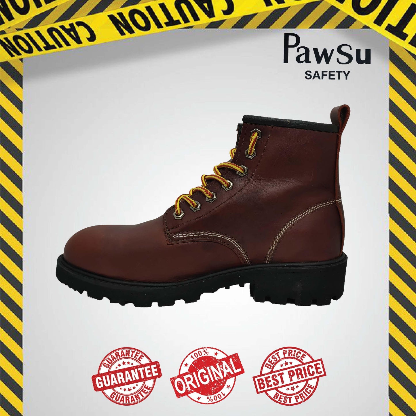 PS903 PAWSU MEN'S SAFETY BOOT / STEEL TOE PLATE HEAVY DUTY SAFETY BOOT / KASUT KERJA LELAKI SAFETY SHOES