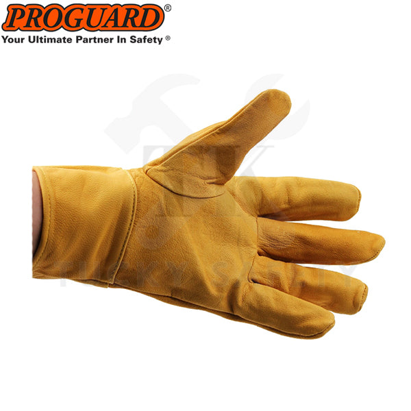 PROGUARD HEAVY DUTY WELDING GLOVE GOAT GRAIN LETHERS FREESIZE AGRON GLOVE FOR GENERAL WORK ( READY STOCK )