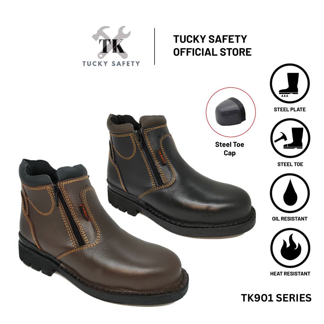 TK-901 SERIES TK MEN'S SAFETY SHOES / HEAVY DUTY WORKING SHOES / KASUT KERJA LELAKI SAFETY BOOT STEEL TOE STEEL CAP