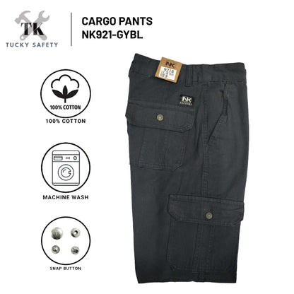 NK921 [ NK ] SIZE 28-50 SELUAR CARGO KERJA KAIN TEBAL POKET TEPI LELAKI / MEN'S WORKING CARGO PANTS