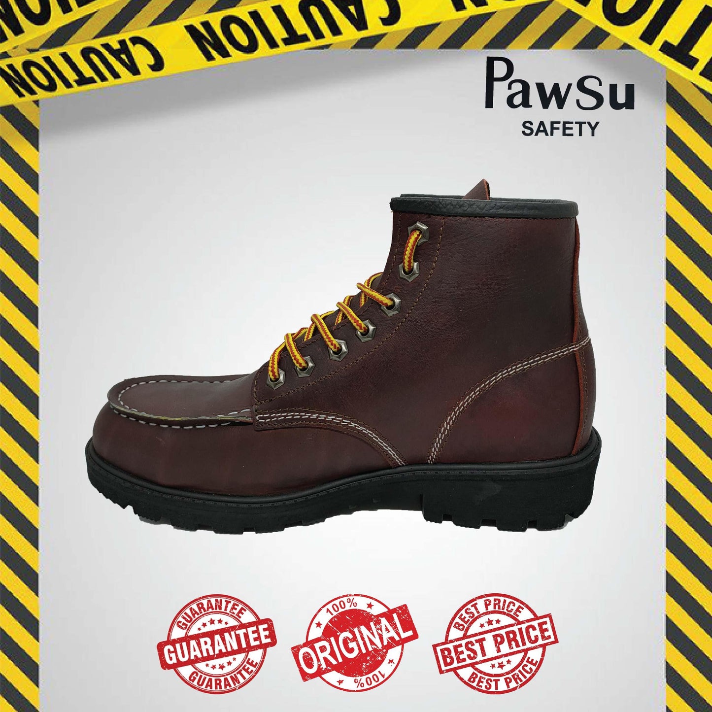 PS905 PAWSU MEN'S SAFETY BOOT / STEEL TOE PLATE HEAVY DUTY SAFETY BOOT / KASUT KERJA LELAKI SAFETY SHOES