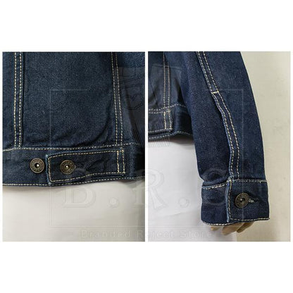 P921-45901 [ PIPERS ]  ( SIZE L-2XL ) MEN'S DENIM JEANS JACKET / PLAIN CASUAL LONG SLEEVE JACKET