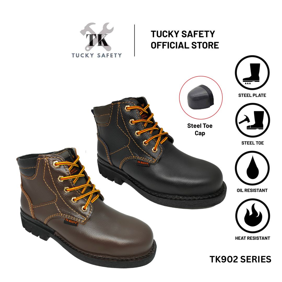 TK-902 SERIES TK MEN'S SAFETY SHOES / HEAVY DUTY WORKING SHOES / KASUT KERJA LELAKI SAFETY BOOT STEEL TOE STEEL CAP