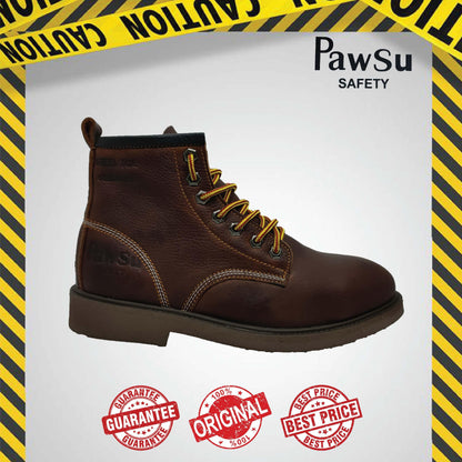 PS803 SERIES PAWSU MEN'S SAFETY BOOT / STEEL TOE PLATE HEAVY DUTY SAFETY BOOT / KASUT KERJA LELAKI