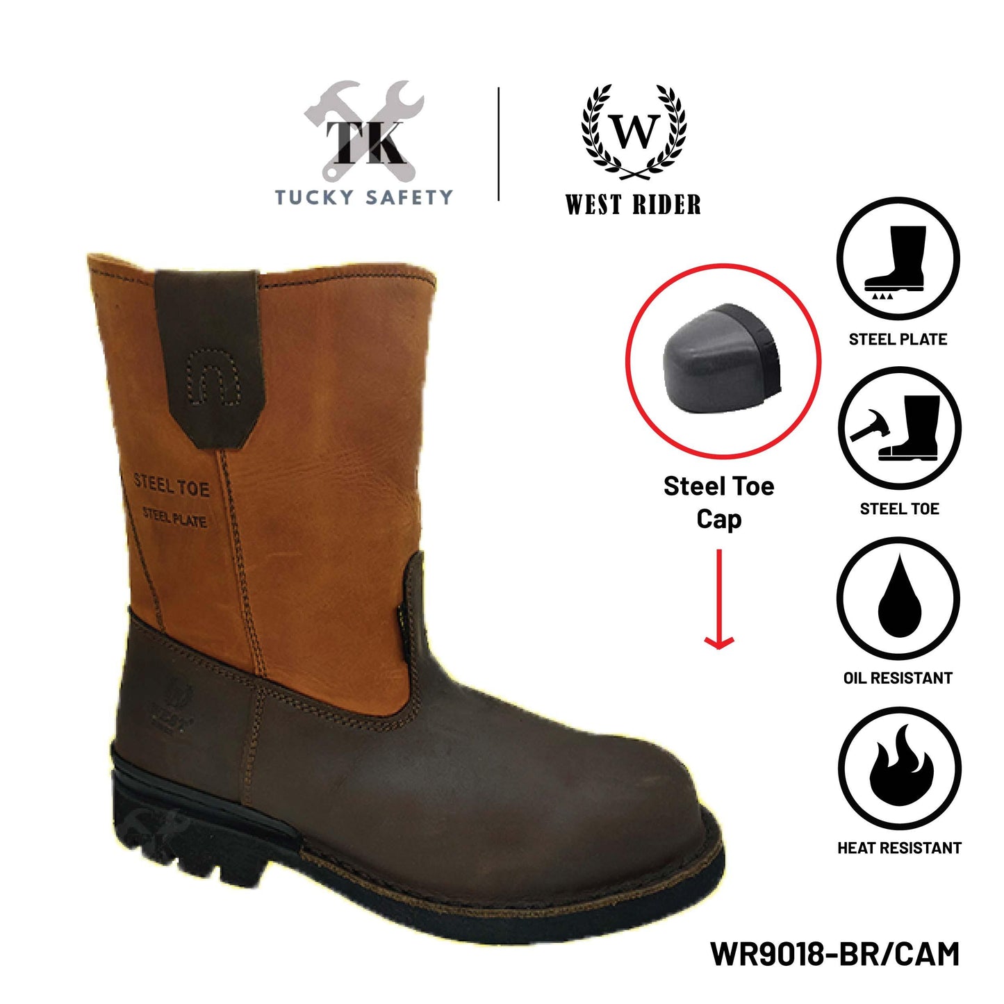 WR9018-LEATHER SAFETY BOOT