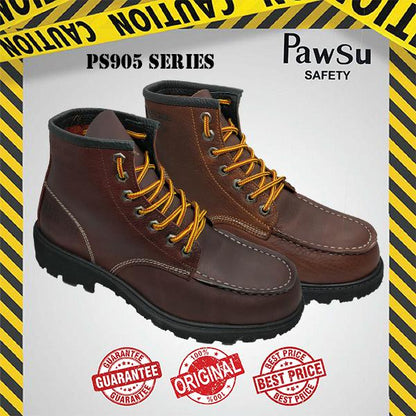 PS905 PAWSU MEN'S SAFETY BOOT / STEEL TOE PLATE HEAVY DUTY SAFETY BOOT / KASUT KERJA LELAKI SAFETY SHOES