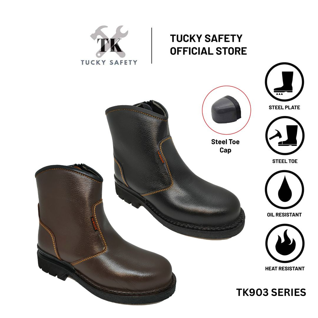 TK-903 SERIES TK MEN'S SAFETY SHOES / HEAVY DUTY WORKING SHOES / KASUT KERJA LELAKI SAFETY BOOT STEEL TOE STEEL CAP