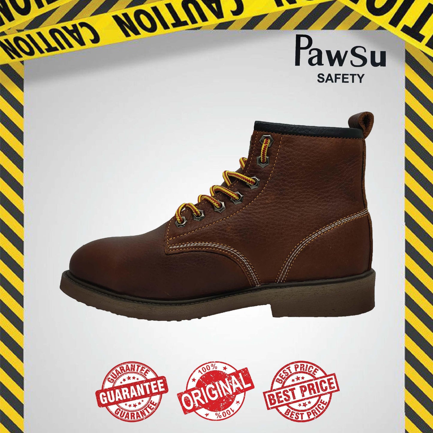 PS803 SERIES PAWSU MEN'S SAFETY BOOT / STEEL TOE PLATE HEAVY DUTY SAFETY BOOT / KASUT KERJA LELAKI