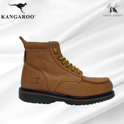 9930 SERIES - KANGAROO Original Men Safety Steel Toe Steel Plate Genuine Leather Safety Boot 9930-A70 & 9930-A71