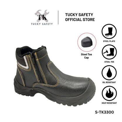 S-TK3300 TK SAFETY SHOES / MID CUT SAFETY SHOES WITH DOUBLE ZIP