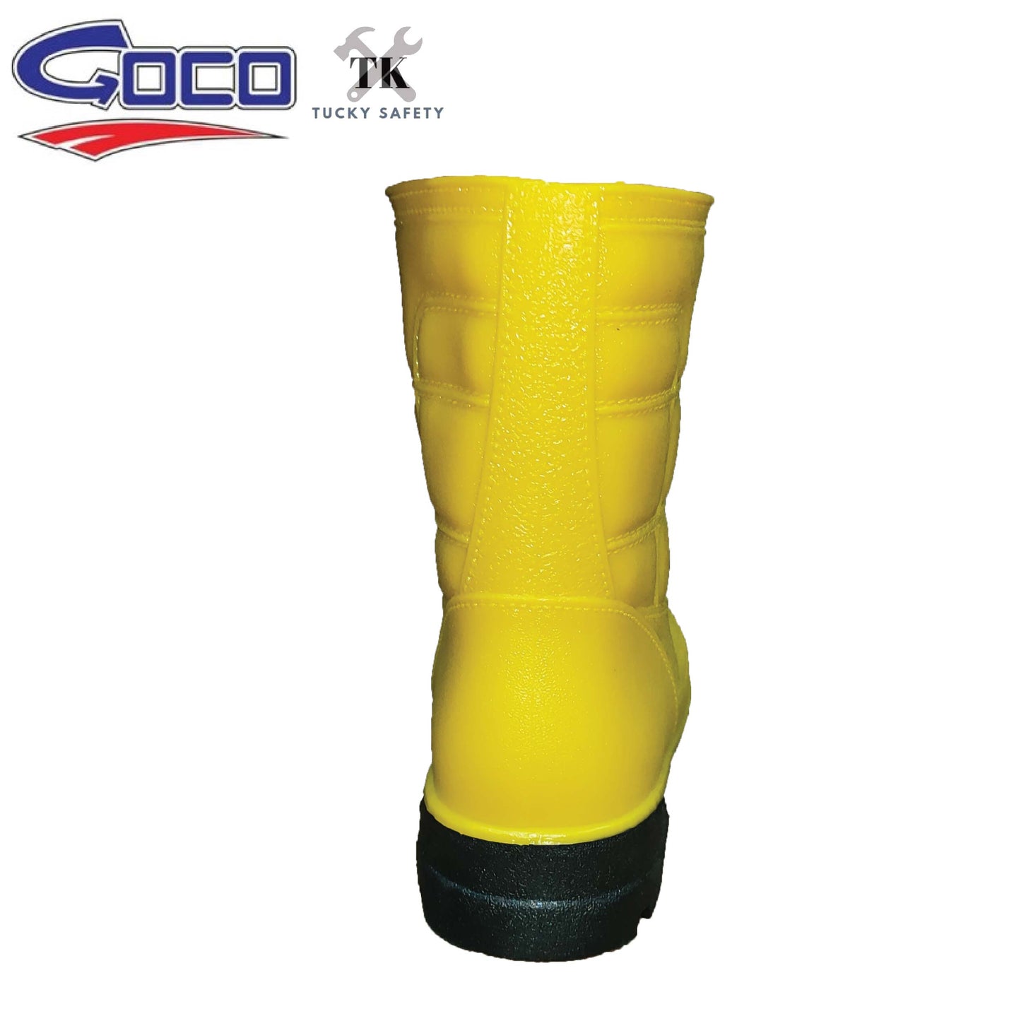 M985 - Goco Yellow Boot Kasut PVC Rubber Rain Boot Waterproof Anti-Slip Heat Resistant Oil Resistant Kasut Getah