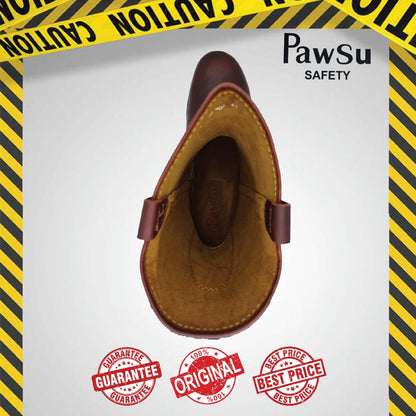 PS906 PAWSU ROUND TOE MEN'S SAFETY BOOT / STEEL TOE PLATE HEAVY DUTY SAFETY BOOT / KASUT KERJA LELAKI