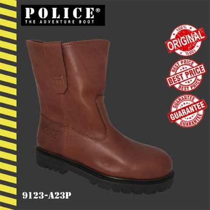 9123 Series POLICE SAFETY BOOT 9123-A23P / 9123-K78P [ KULIT TEBAL SAFETY BOOT ]