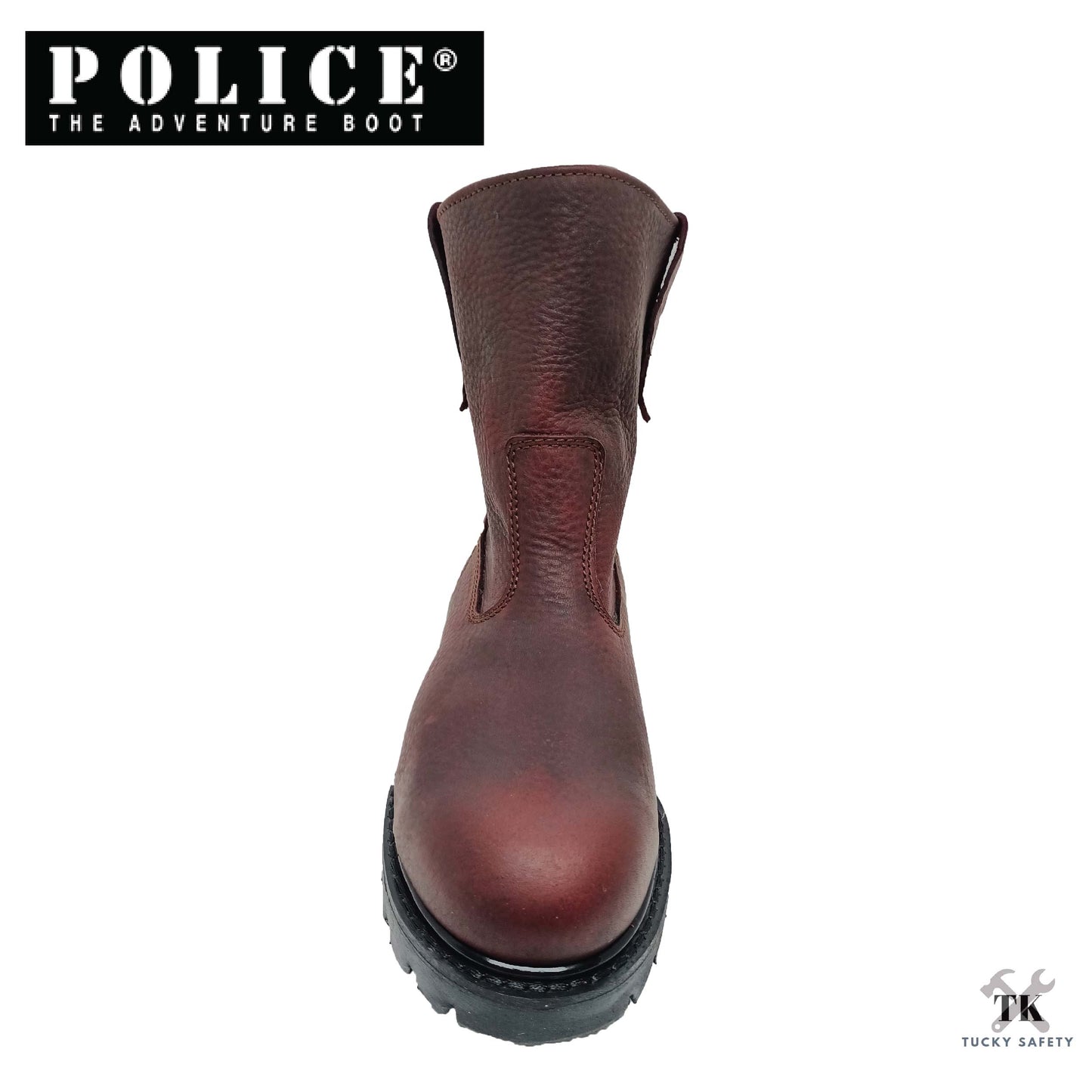 9123-K75P POLICE PREMIUM LEATHER SAFETY BOOT [ KULIT TEBAL SAFETY BOOT ]