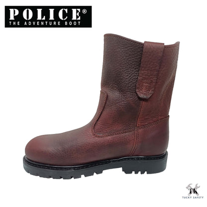 9123-K75P POLICE PREMIUM LEATHER SAFETY BOOT [ KULIT TEBAL SAFETY BOOT ]