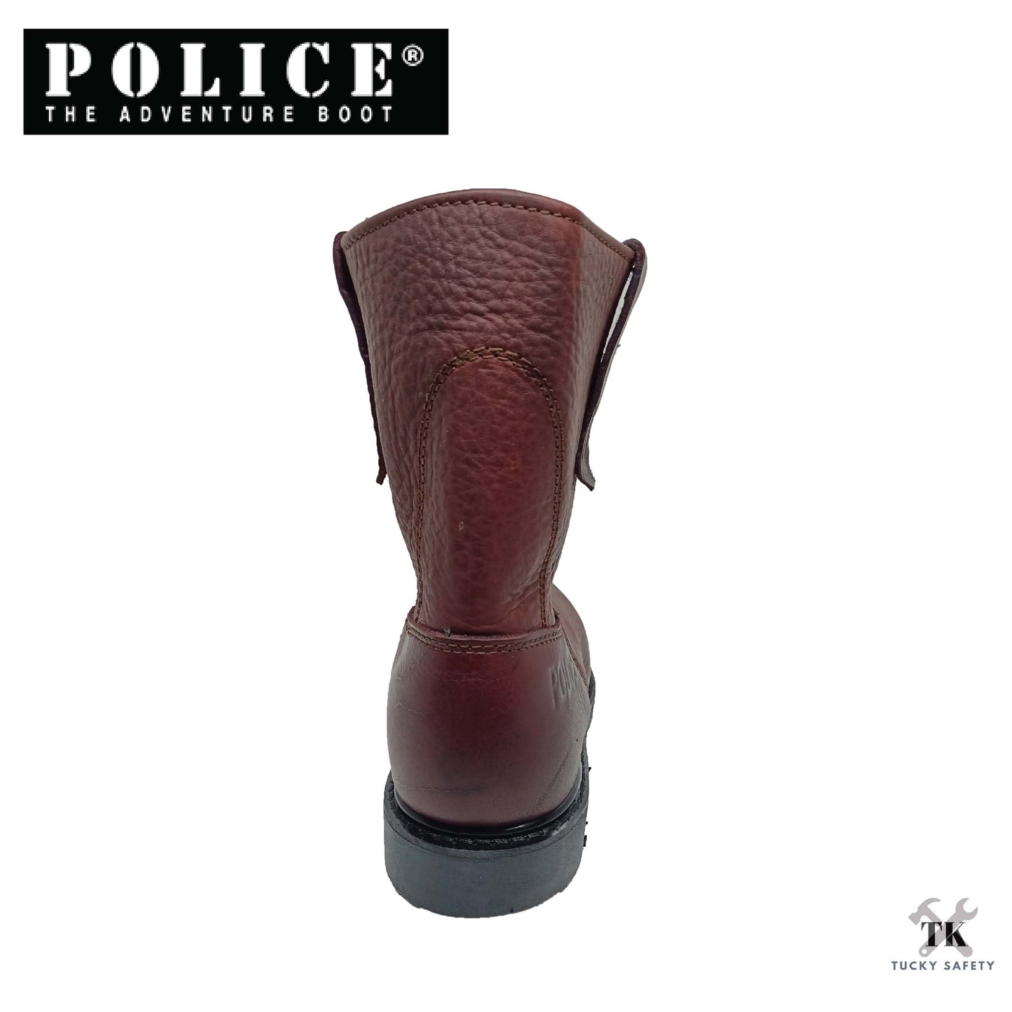 9123-K75P POLICE PREMIUM LEATHER SAFETY BOOT [ KULIT TEBAL SAFETY BOOT ]