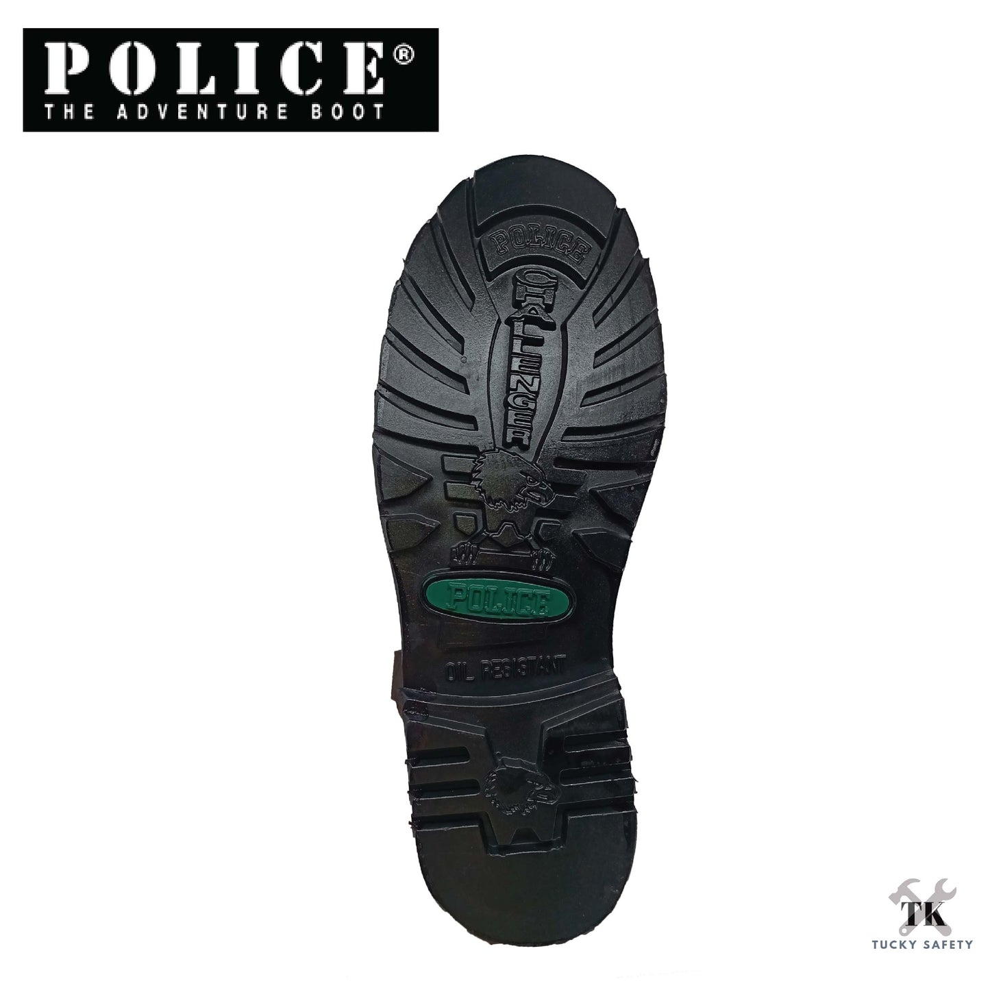 9123-K75P POLICE PREMIUM LEATHER SAFETY BOOT [ KULIT TEBAL SAFETY BOOT ]