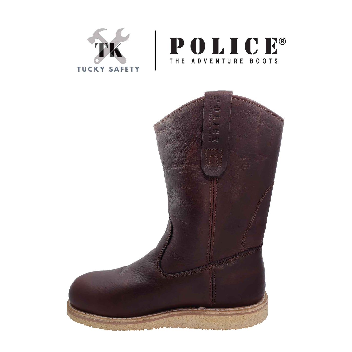 91494-K75LW POLICE MEN SAFETY BOOT / MEN'S HEAVY DUTY SAFETY BOOT / KASUT KERJA SAFETY BOOT LELAKI