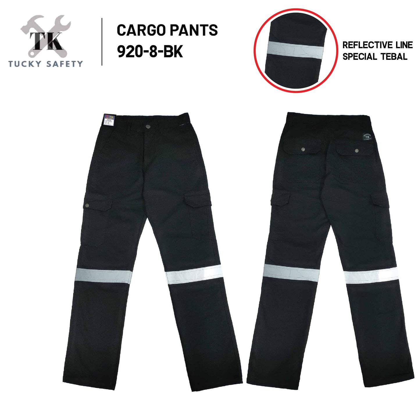 920 SERIES  MEN'S REFLECTIVE WORKING PANTS STRAIGHT CUT / CARGO PANTS / SELUAR KERJA LELAKI