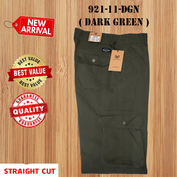 921 SERIES - ( SIZE 28-50 ) SELUAR CARGO KERJA KAIN TEBAL POKET TEPI LELAKI / WORKING CARGO PANTS STRAIGHT CUT