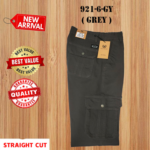 921 SERIES - ( SIZE 28-50 ) SELUAR CARGO KERJA KAIN TEBAL POKET TEPI LELAKI / WORKING CARGO PANTS STRAIGHT CUT