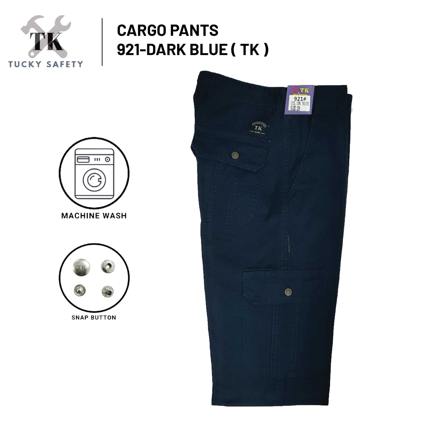 921 SERIES -( SIZE 28-50 ) SELUAR CARGO KERJA KAIN TEBAL POKET TEPI LELAKI / WORKING CARGO PANTS STRAIGHT CUT