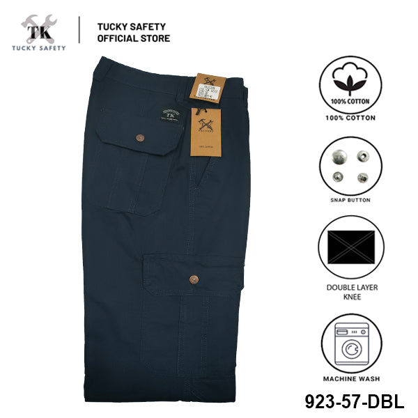 923 [ TK ] MEN'S HEAVY DUTY WORKING PANTS KAIN TEBAL THICK FABRIC CARGO PANTS  SELUAR KERJA SELUAR CARGO