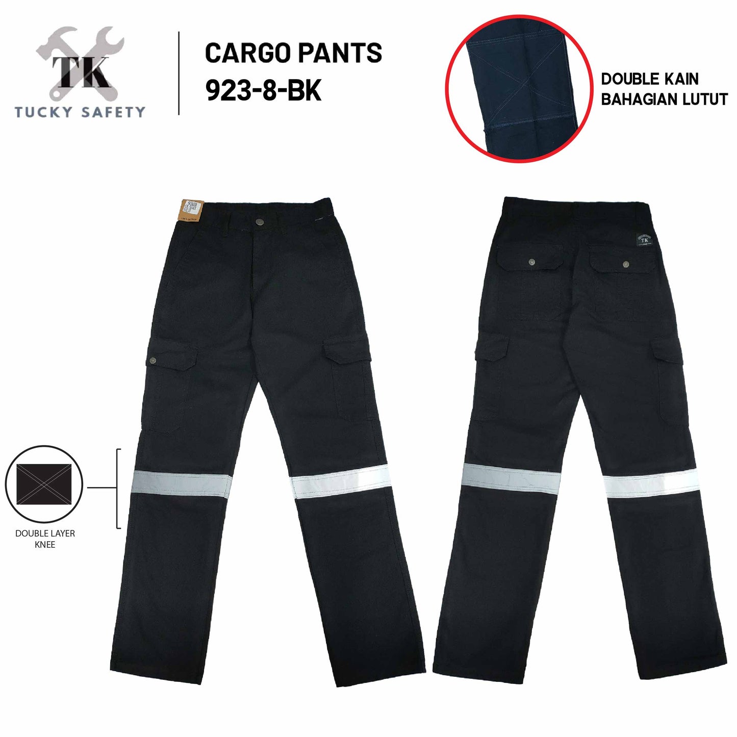 920 SERIES  MEN'S REFLECTIVE WORKING PANTS STRAIGHT CUT / CARGO PANTS / SELUAR KERJA LELAKI