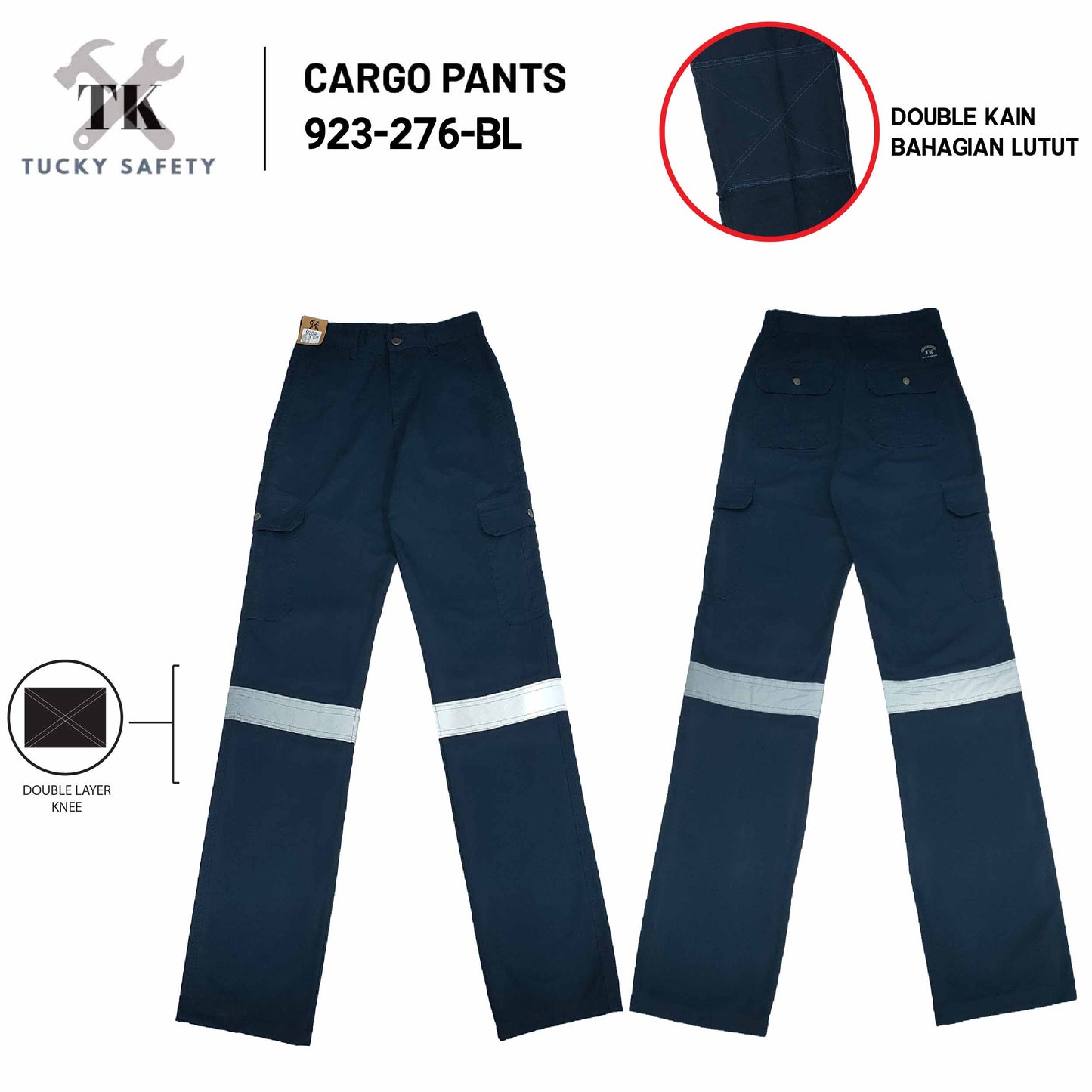 920 SERIES  MEN'S REFLECTIVE WORKING PANTS STRAIGHT CUT / CARGO PANTS / SELUAR KERJA LELAKI