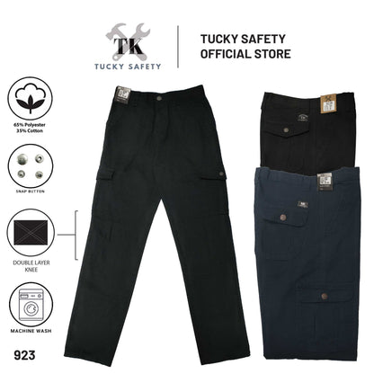 923 [ TK ] MEN'S HEAVY DUTY WORKING PANTS KAIN TEBAL THICK FABRIC CARGO PANTS  SELUAR KERJA SELUAR CARGO