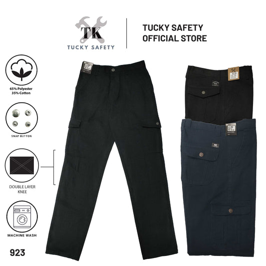 923 [ TK ] MEN'S HEAVY DUTY WORKING PANTS KAIN TEBAL THICK FABRIC CARGO PANTS  SELUAR KERJA SELUAR CARGO