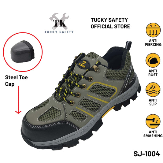 SJ-1004 Ultra Light Safety Shoe Men Steel Toe Cap Anti-smashing Light Weight Sport Safety Shoes Work Shoe