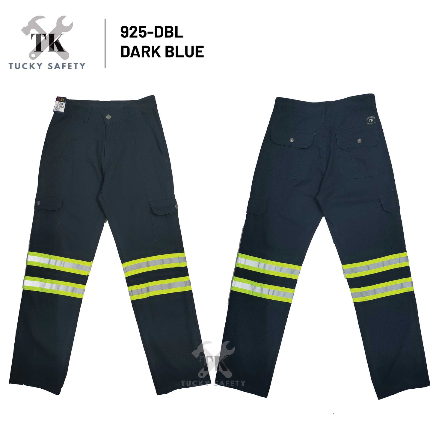 925 SERIES ( SIZE 28-50 ) MEN'S GREEN REFLECTIVE WORKING PANTS STRAIGHT CUT / CARGO PANTS / SELUAR KERJA LELAKI 反光带工作裤