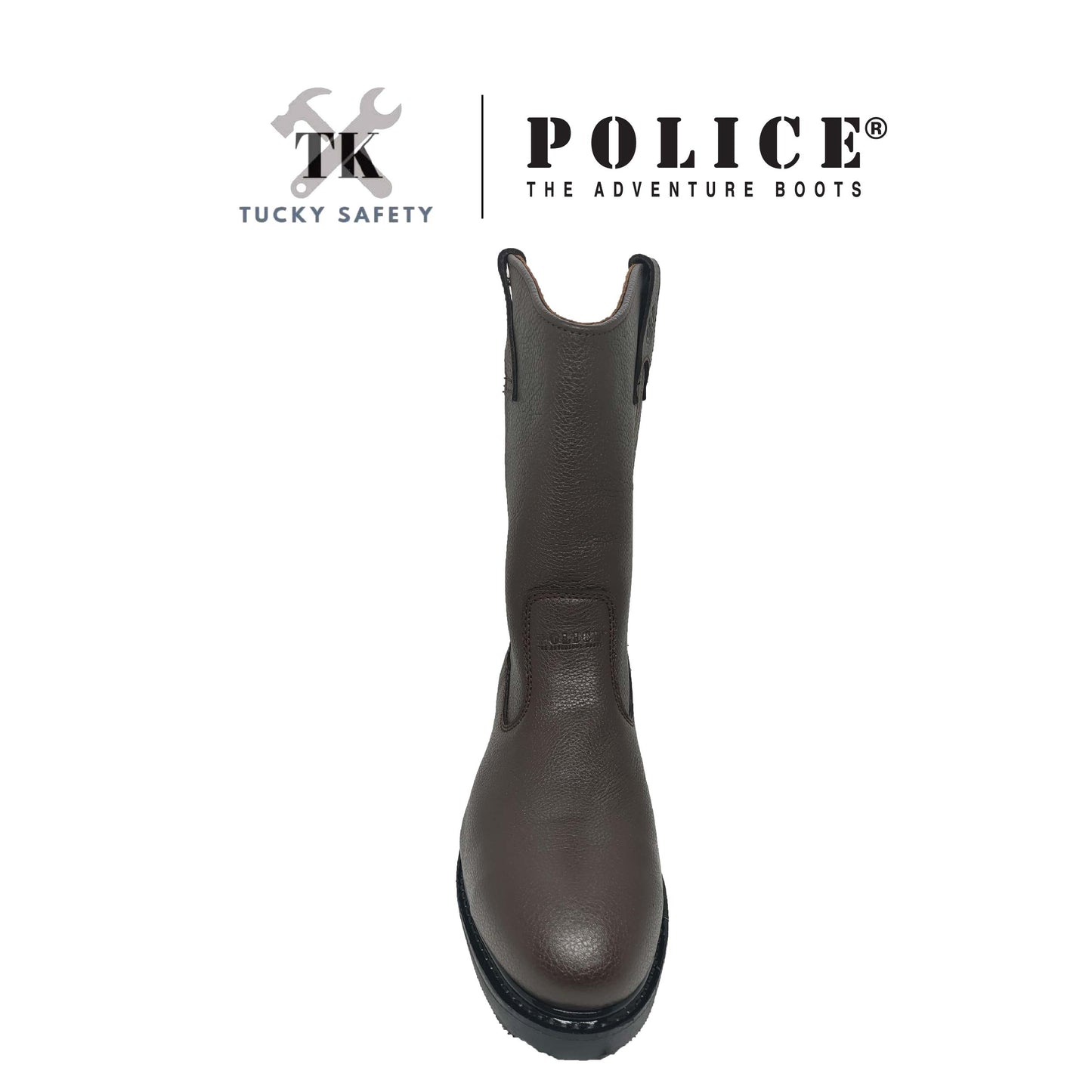 93162 SERIES ( SIZE 6-10 ) POLICE SOFT LEATHER HEAVY DUTY HIGH CUT SAFETY BOOT / KASUT KERJA TINGGI KULIT LEMBUT LELAKI