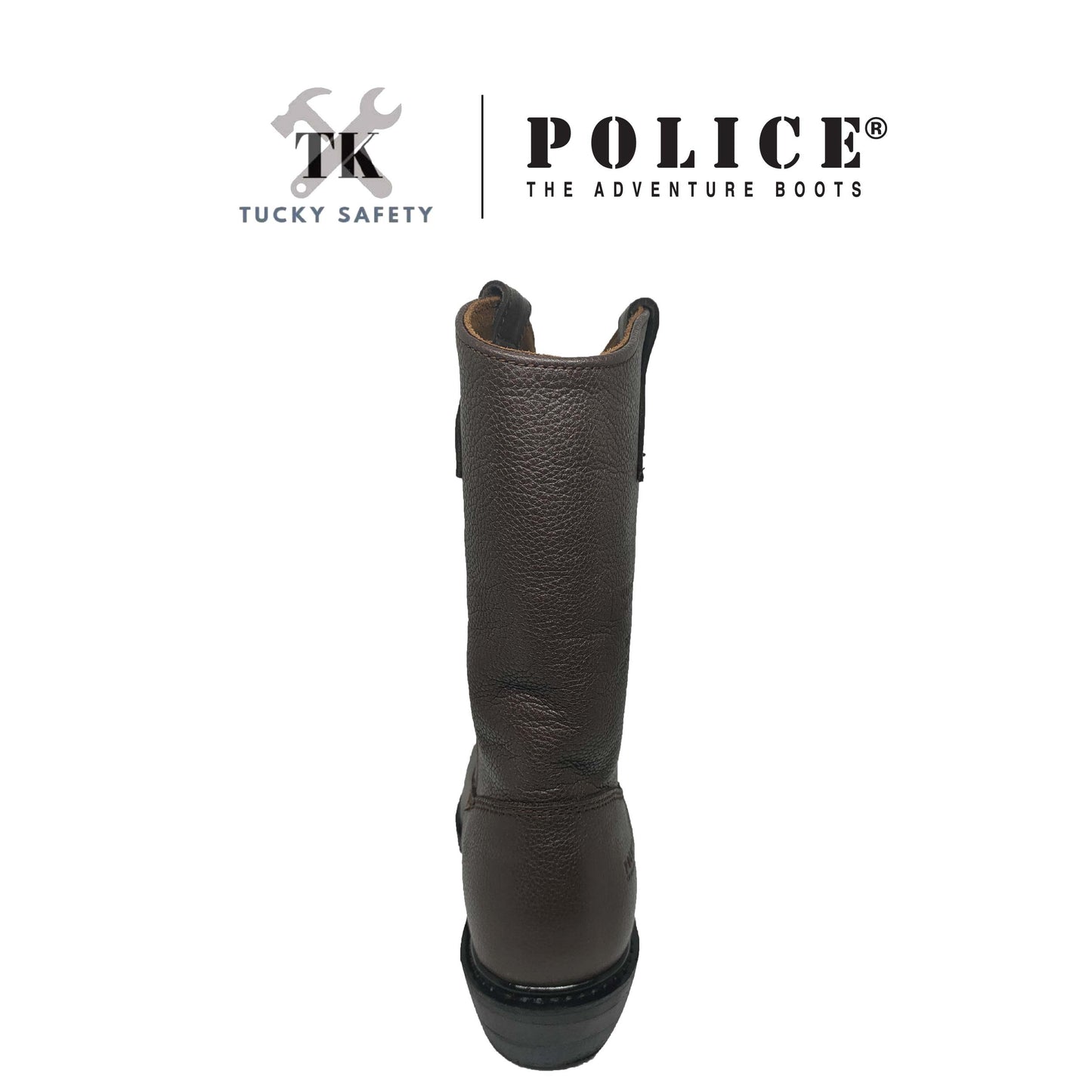 93162 SERIES ( SIZE 6-10 ) POLICE SOFT LEATHER HEAVY DUTY HIGH CUT SAFETY BOOT / KASUT KERJA TINGGI KULIT LEMBUT LELAKI