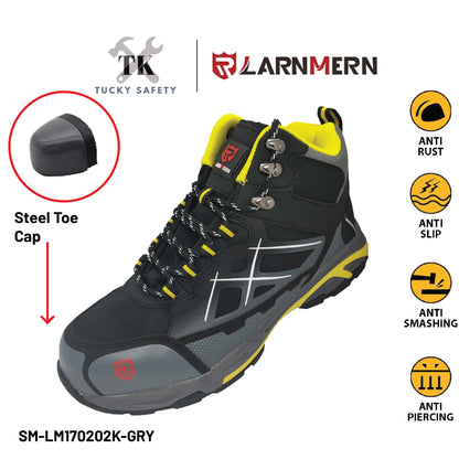 SM-LM170202K-GRY LARNMERN Anti Static Safety Shoes Sport Series Safety Protection Work Shoes Comfortable Sport Shoes Safety Shoes