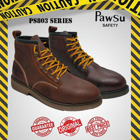 PS803 PAWSU MEN'S SAFETY BOOT / STEEL TOE PLATE HEAVY DUTY SAFETY BOOT / KASUT KERJA LELAKI SAFETY SHOES