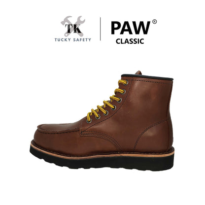 PC-201 [ PAW CLASSIC ] MEN'S HEAVY DUTY SAFETY BOOT / KASUT KERJA LELAKI SAFETY BOOT STEEL TOE STEEL PLATE SAFETY BOOT