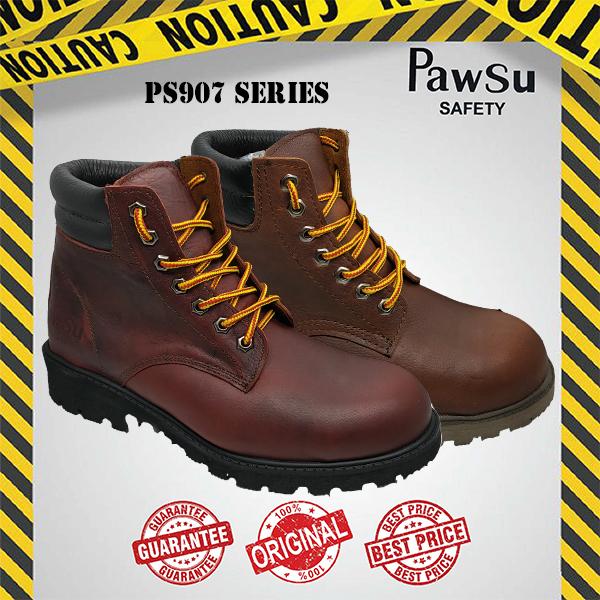 PS907 PAWSU MEN'S SAFETY BOOT / STEEL TOE PLATE HEAVY DUTY SAFETY BOOT / KASUT KERJA LELAKI SAFETY SHOES