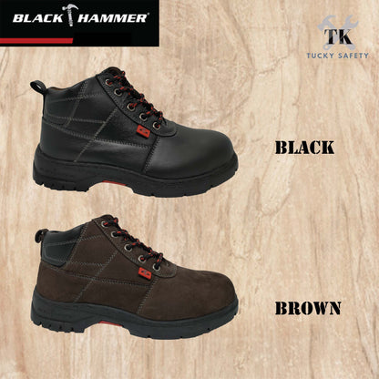 BH3888 Black Hammer Women Mid Cut with Shoelace Safety Shoes