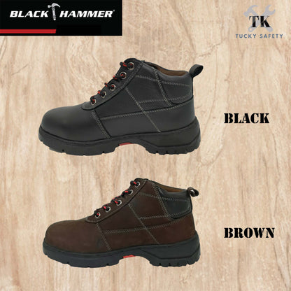 BH3888 Black Hammer Women Mid Cut with Shoelace Safety Shoes