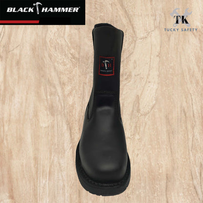 BH4666-CHL7 ( SIZE 5-12 ) BLACK HAMMER MEN'S HIGH CUT SLIP ON SAFETY SHOES / KASUT SAFETY LELAKI ( READY STOCK )