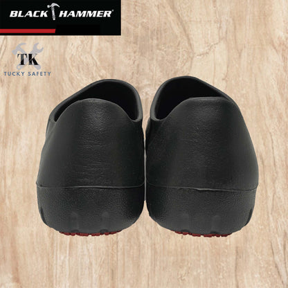 BHC-S077 Black Hammer Black Safety Clogs (NO STEEL TOE)