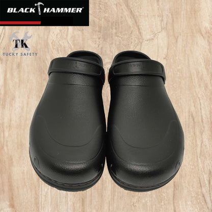 BHC-S101 Black Hammer Black Safety Clogs (No Steel Toe)