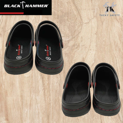 BHC-S101 Black Hammer Black Safety Clogs (No Steel Toe)