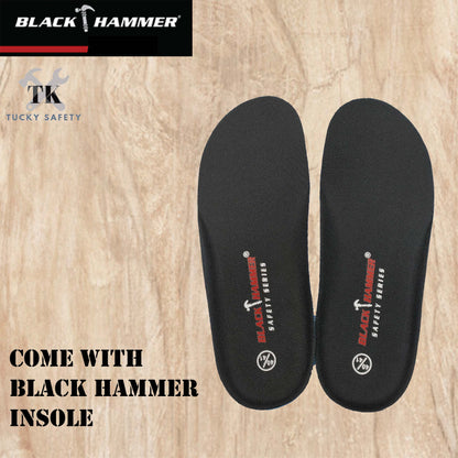 BHC-S101 Black Hammer Black Safety Clogs (No Steel Toe)