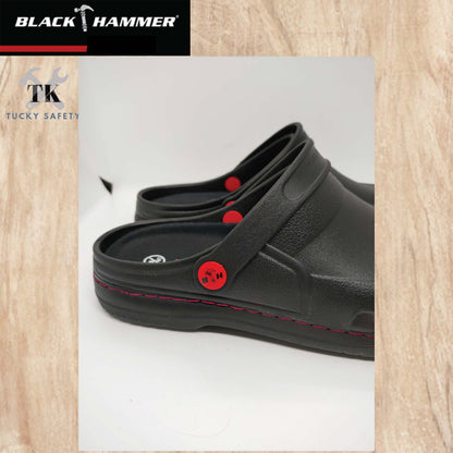 BHC-S101 Black Hammer Black Safety Clogs (No Steel Toe)