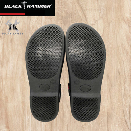 BHC-S101 Black Hammer Black Safety Clogs (No Steel Toe)